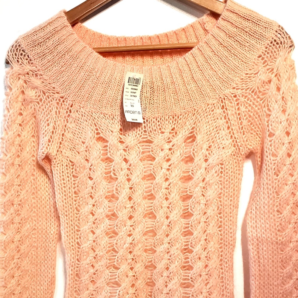 NWT Arden B. Mohair Lightweight Tunic Sweater XS
